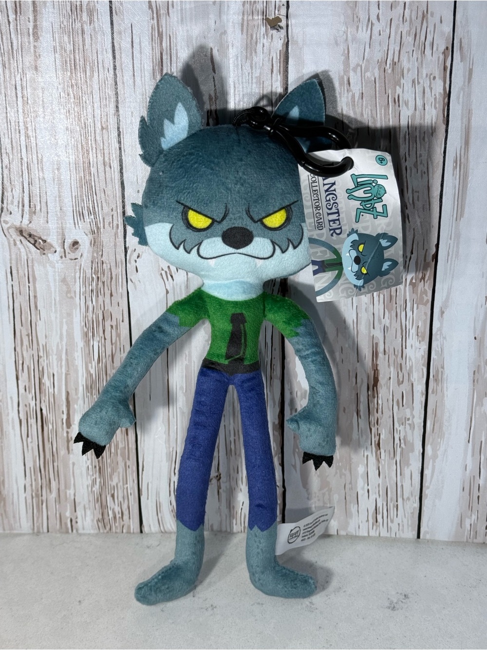 Plush Toy Tag Showing Care & Material Info